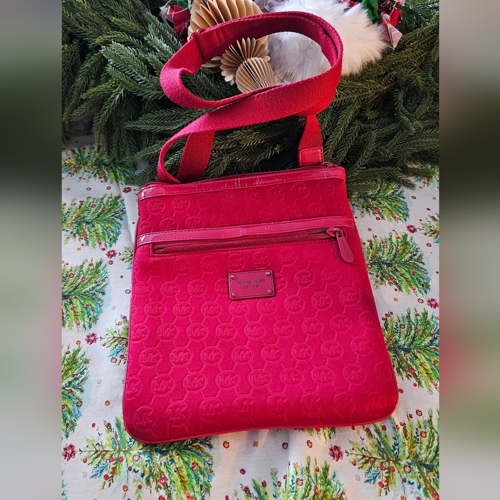 Micheal Kors -red Crossbody
